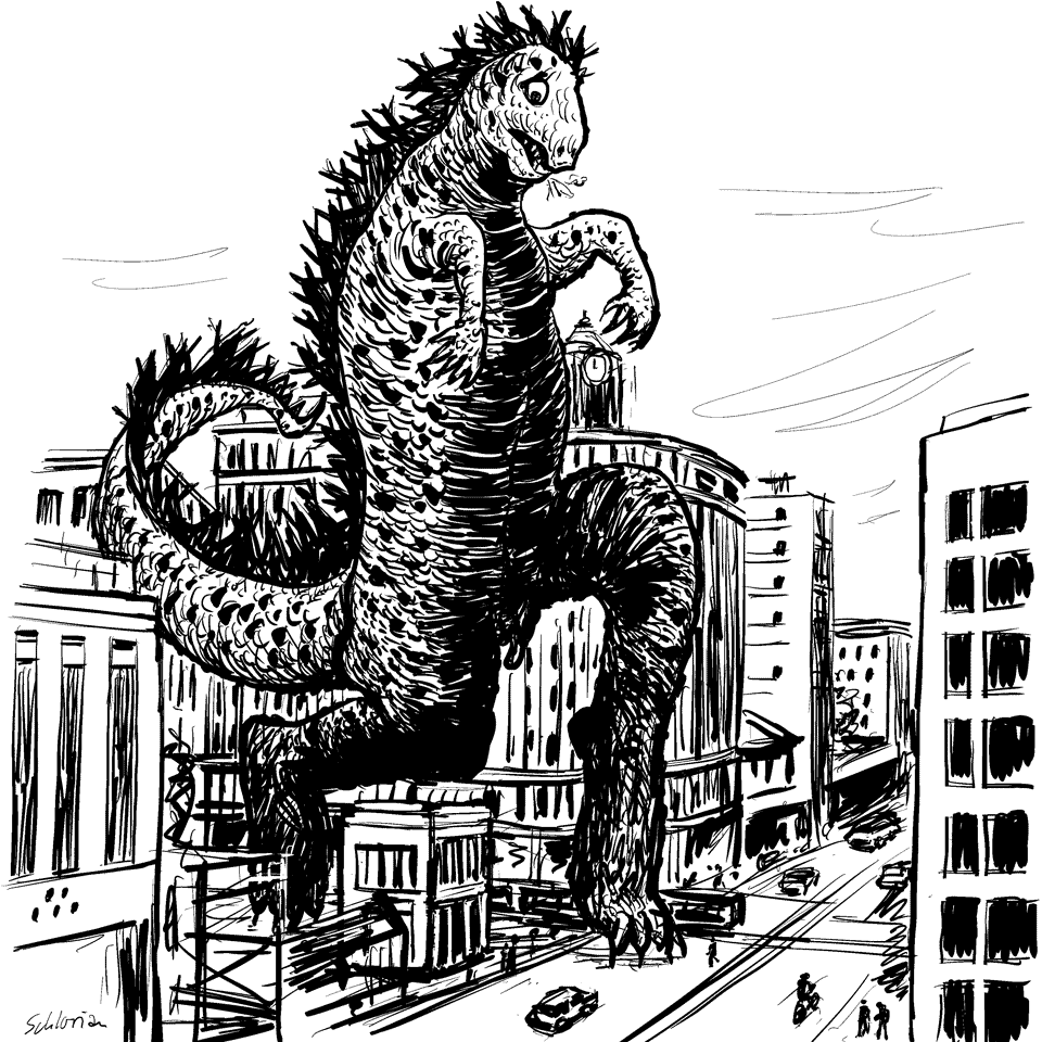 behutsamer Godzilla
